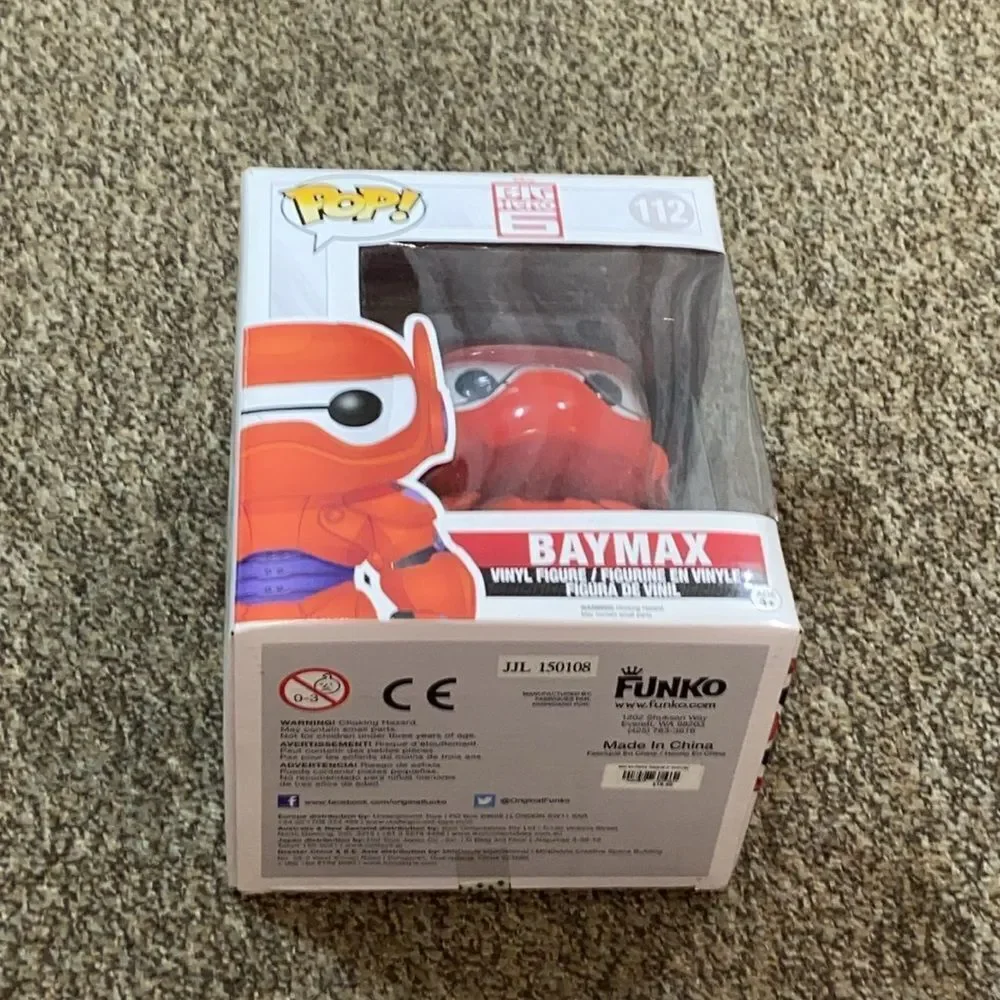Funko Big Hero 6 Baymax (Supersized)#112 Disney Vinyl Figure - Red Collectable